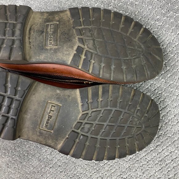 LL Bean Allagash Bison Chukka Boots Men's 9 D Brown Leather 0FCH1 OFCH1 - Picture 14 of 16